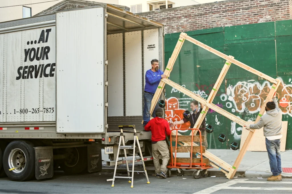 Relocation services by DSP – moving truck